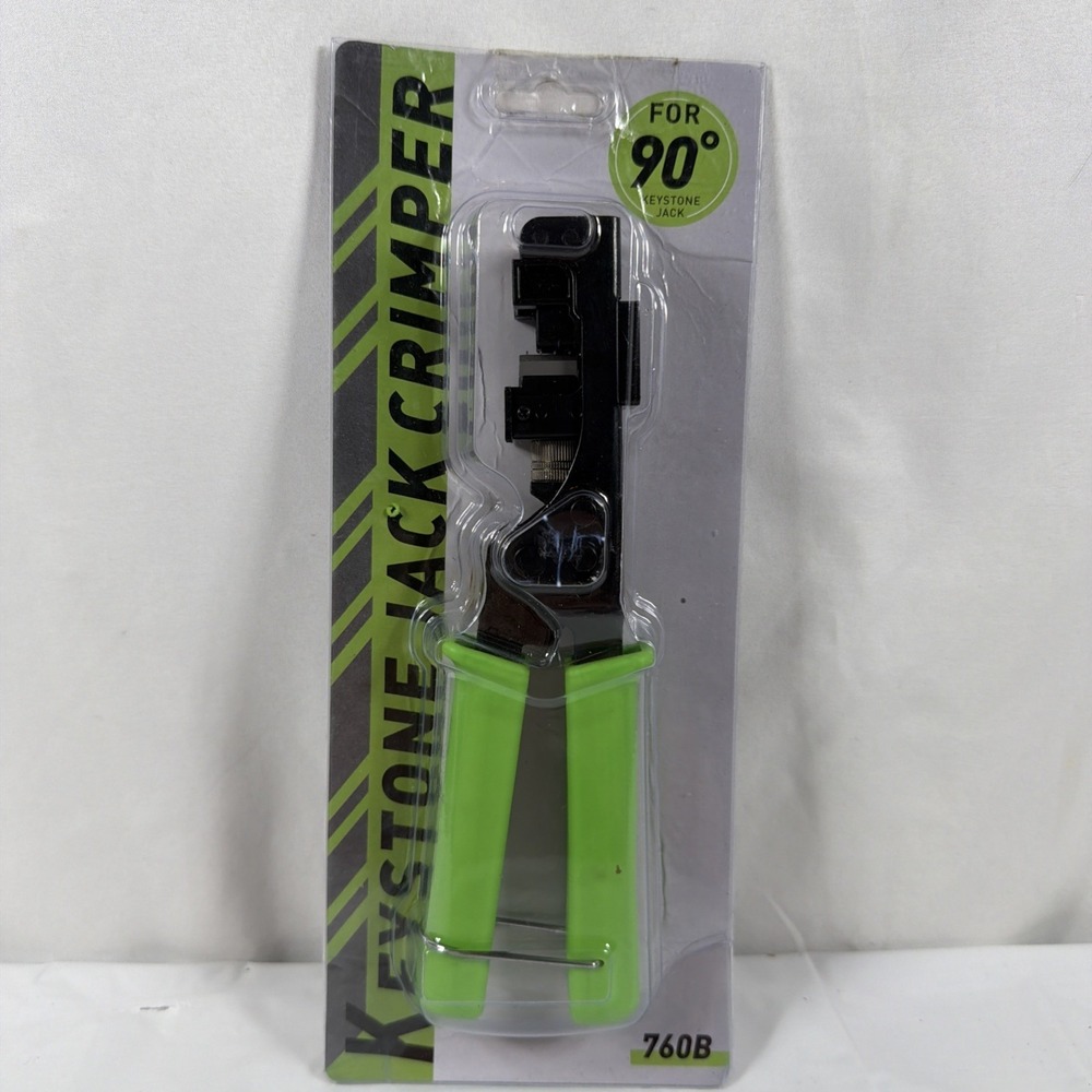 New - RJ45 Keystone Jack Crimping Punch Down Tool 90° EZ‎ Cat5e Cat6 Cat6A